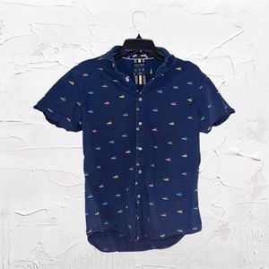 Denim & Flower | Converse High-Top Button Down Shirt